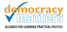 Democracy Matters logo - on White-v1